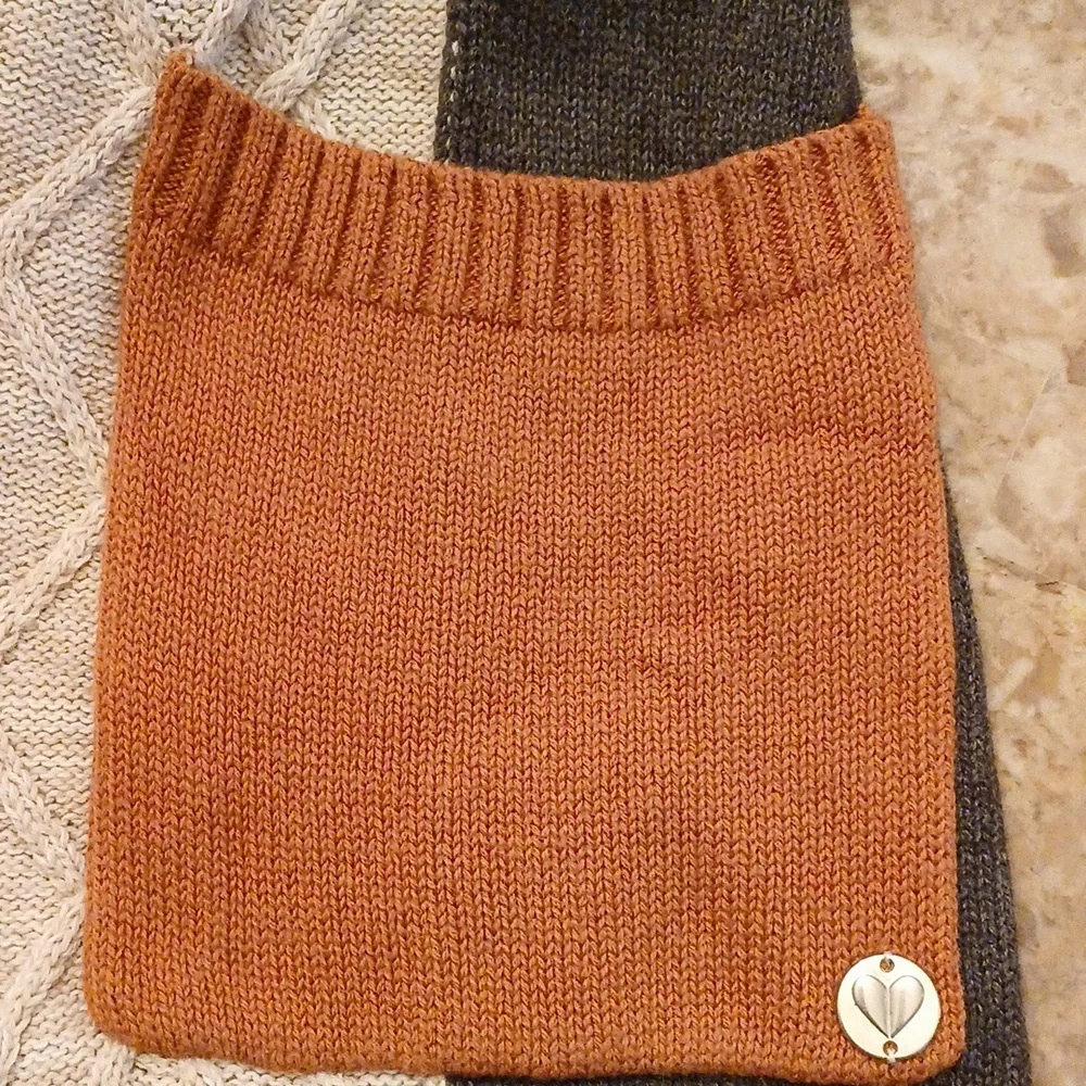 DG Simpli Zen Women's Multicolor Knit Open Cardigan Cozycore Vest Size Small - Picture 6 of 8